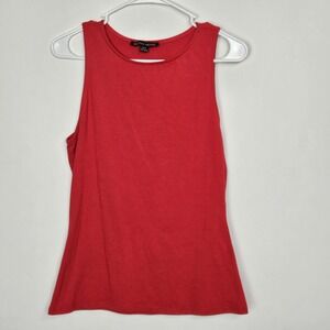 Boston Proper Tank Top Womens Size S Jersey Knit Cotton Stretch Red
